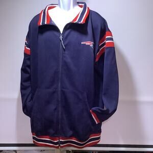 New England Patriots Track Jacket  Adult 2XL New w/ Tags  Retro NFL Fan Gear
